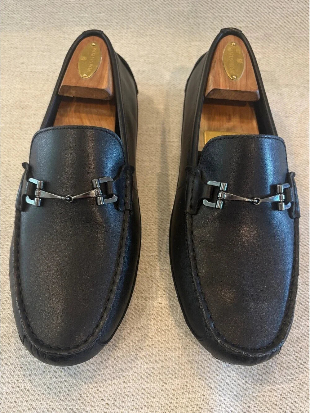 Cole Haan Grand OS Black Leather Bit Loafers Driver Shoes Men's 8.5 M C35783